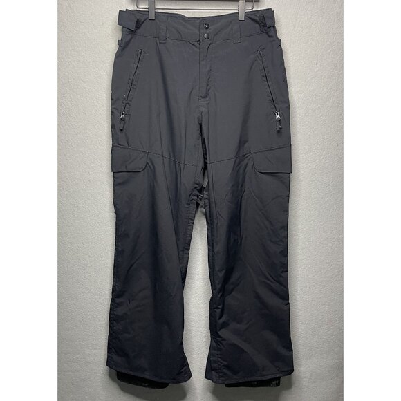 Quiksilver Mens Quiktech Snow Pants Size M Regular Fit 10000MM Black - Picture 1 of 12